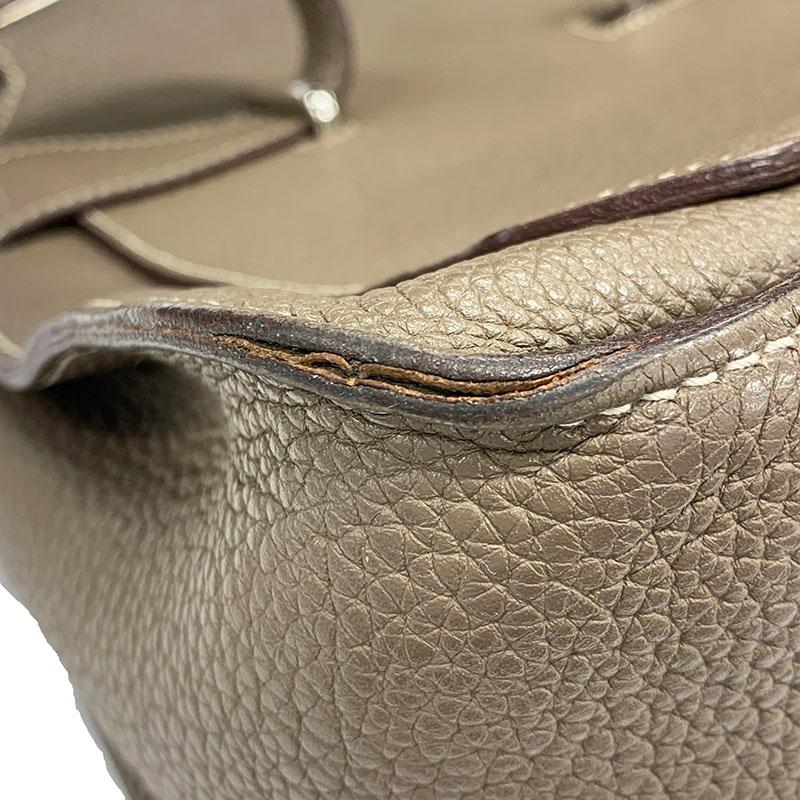 エルメス HERMES ジプシエール37 □M刻　(2009年製) シエル　シルバー金具 トリヨンクレマンス レディース ショルダーバッグ HERMES（エルメス） ジプシエール37 □M刻 (2009年製) シエル シルバー
