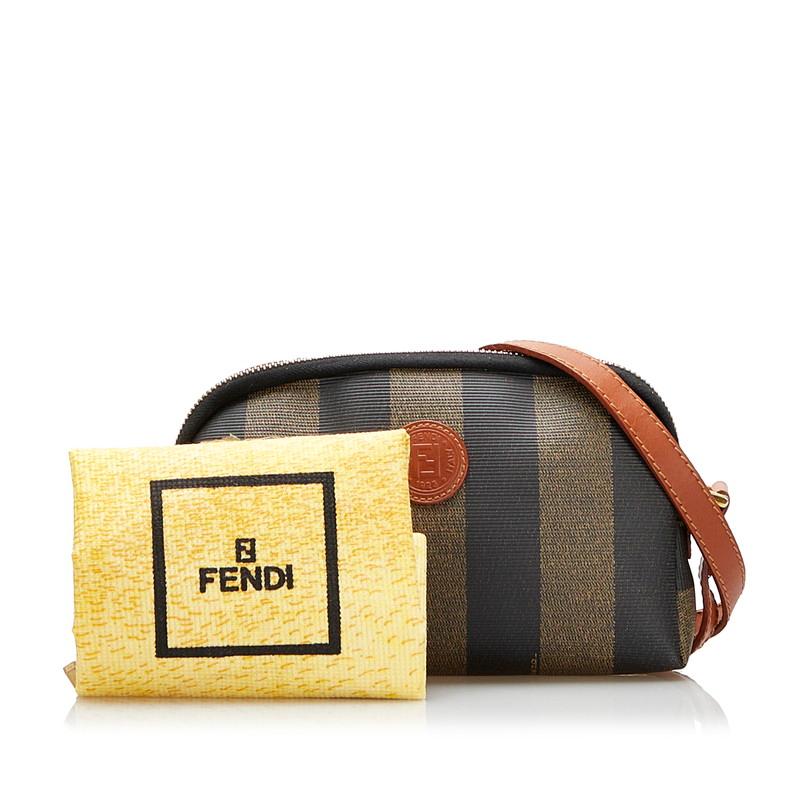 FENDI（フェンディ） ペカン 斜め掛け ショルダーバッグ ブラウン PVC