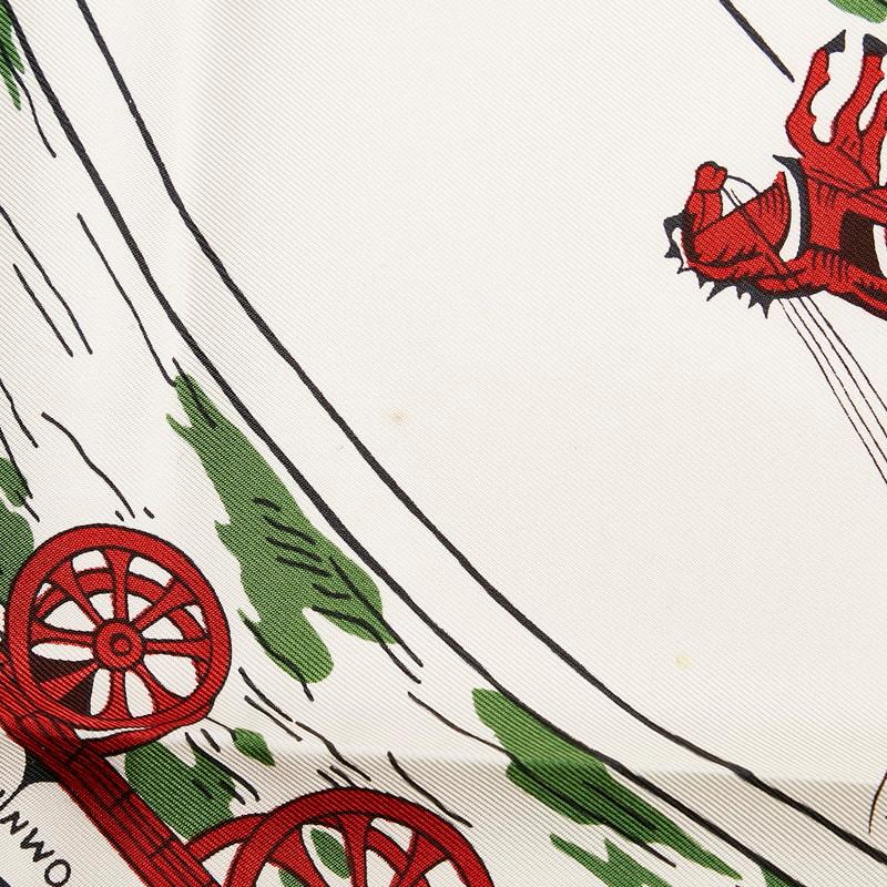 HERMES エルメス カレ90 JEU DES OMNIBUS ET DAMES BLANCHES HERMES エルメス カレ90 JEU DES OMNIBUS ET DAMES BLANCHES