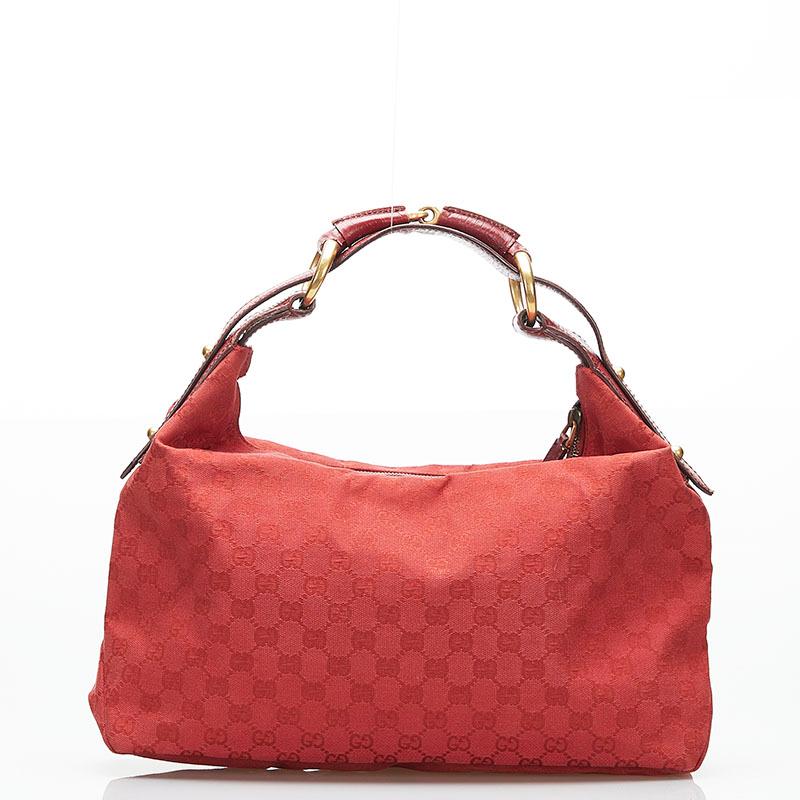 GUCCI（グッチ） GGキャンバス ホースビット ショルダーバッグ 115867