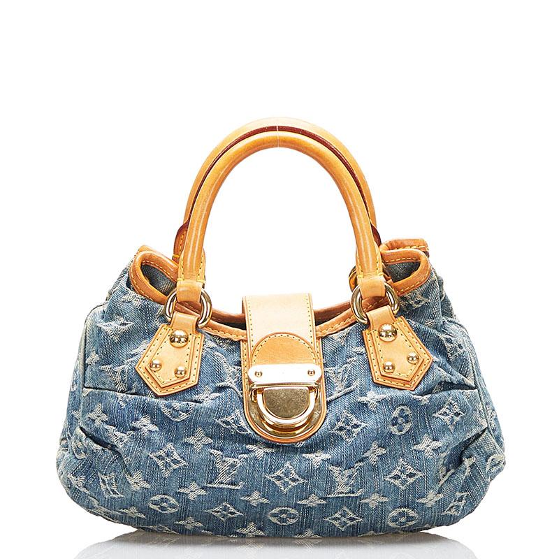 ルイヴィトン M95020デニム ミニハンドバッグ プリーティ LOUIS VUITTON（ルイ・ヴィトン） ルイ ヴィトン モノグラム デニム