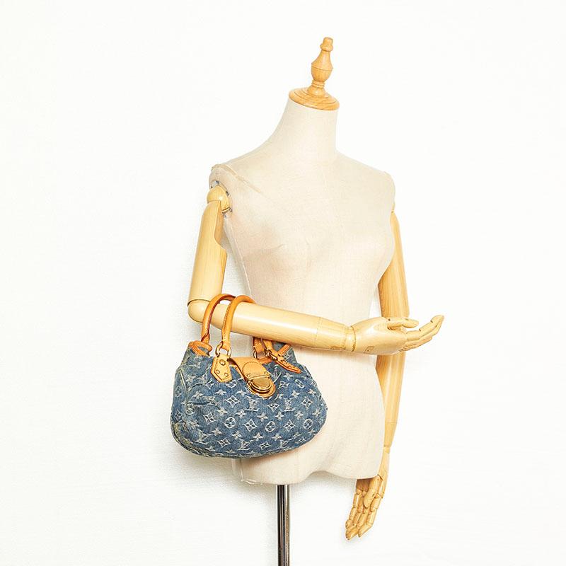 ルイ・ヴィトン ミニプリーティ レディース 【中古】 LOUIS VUITTON ルイヴィトン ミニプリーティ モノグラムデニム