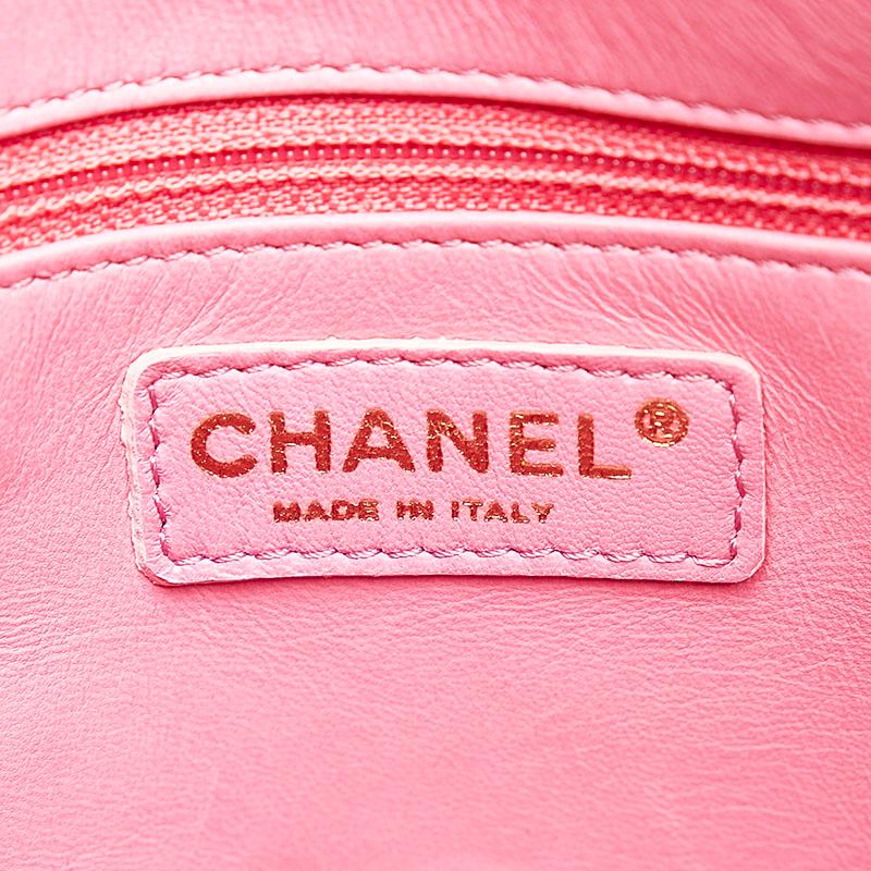 CHANEL シャネル ココマーク ハンドバッグ ピンク クロコダイル