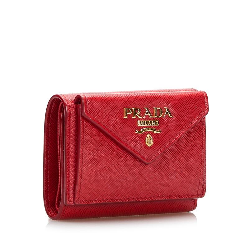 PRADA（プラダ） サフィアーノ 三つ折り財布 コンパクトウォレット
