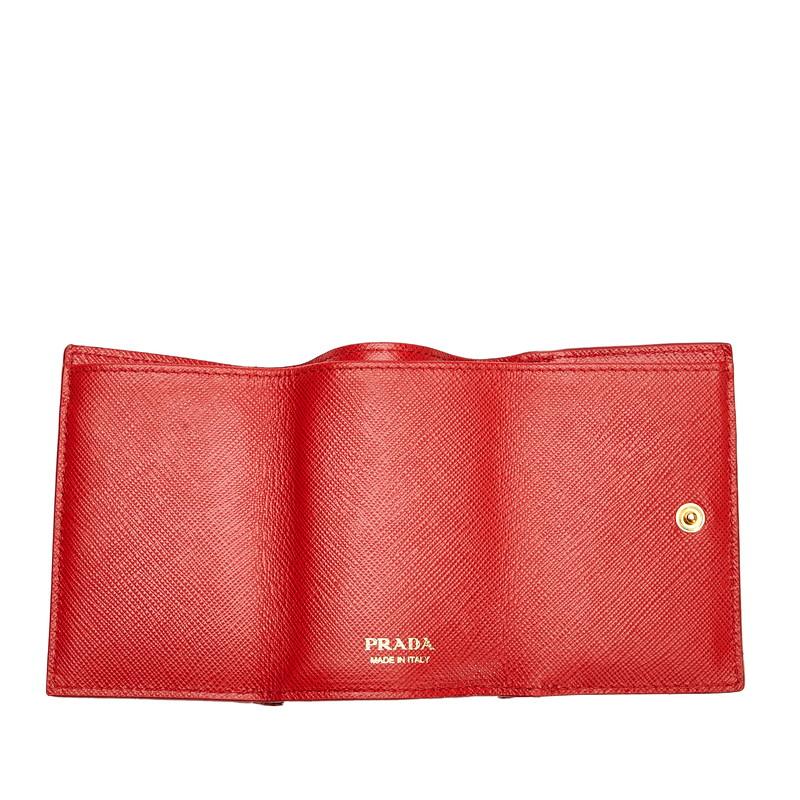 PRADA（プラダ） サフィアーノ 三つ折り財布 コンパクトウォレット