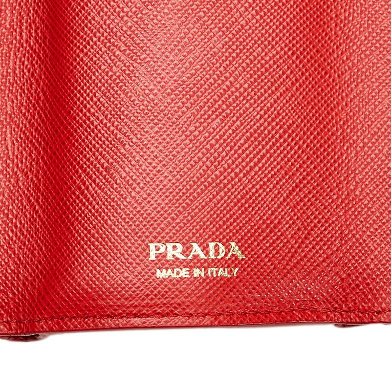 PRADA（プラダ） サフィアーノ 三つ折り財布 コンパクトウォレット