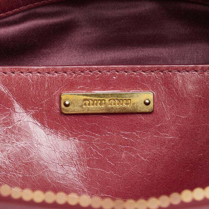 miu ミュウミュウ ハンドバッグ ショルダーバッグ 2WAY RN1127 miu ミュウミュウ ハンドバッグ ショルダーバッグ 2WAY RN1127