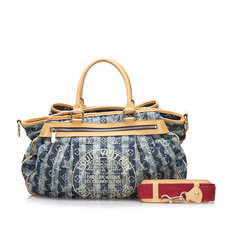 LOUIS VUITTON ルイヴィトン カバレイエ モノグラムデニム バッグ ルイヴィトン カバレイエGM モノグラムデニム ショルダーバッグ