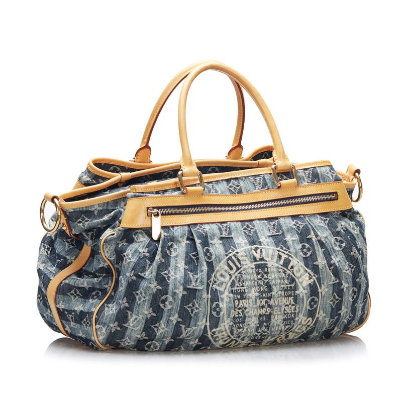 LOUIS VUITTON ルイ ヴィトン モノグラム デニム カバレイエGM  