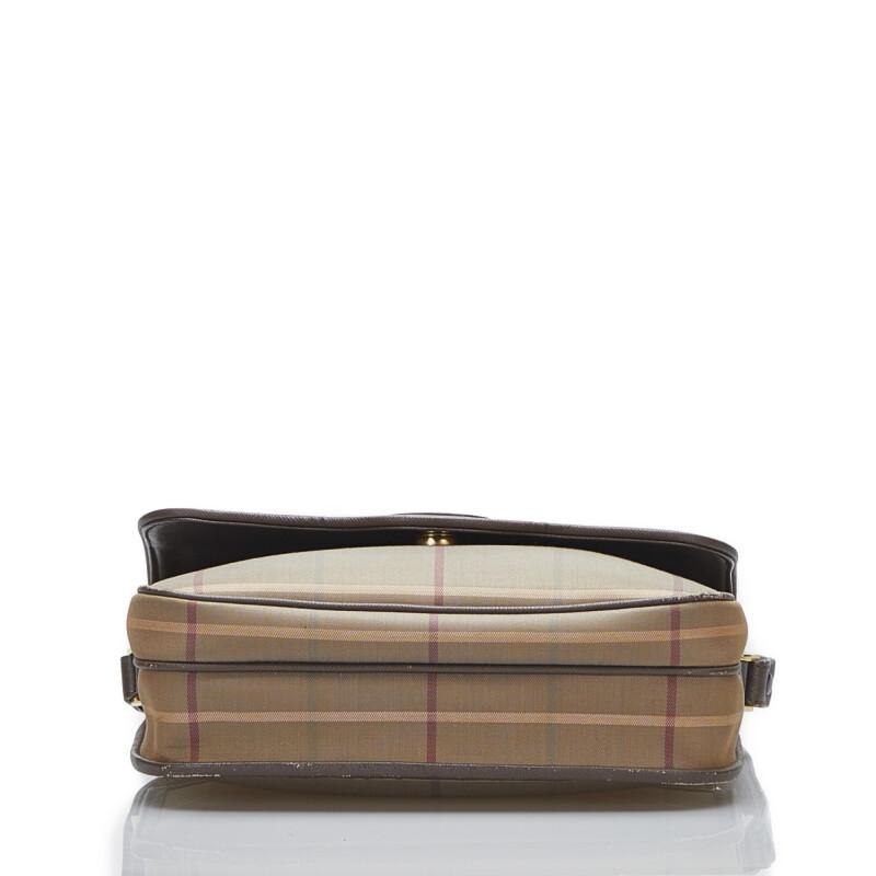BURBERRY（バーバリー） チェック 斜め掛け ショルダーバッグ カーキ