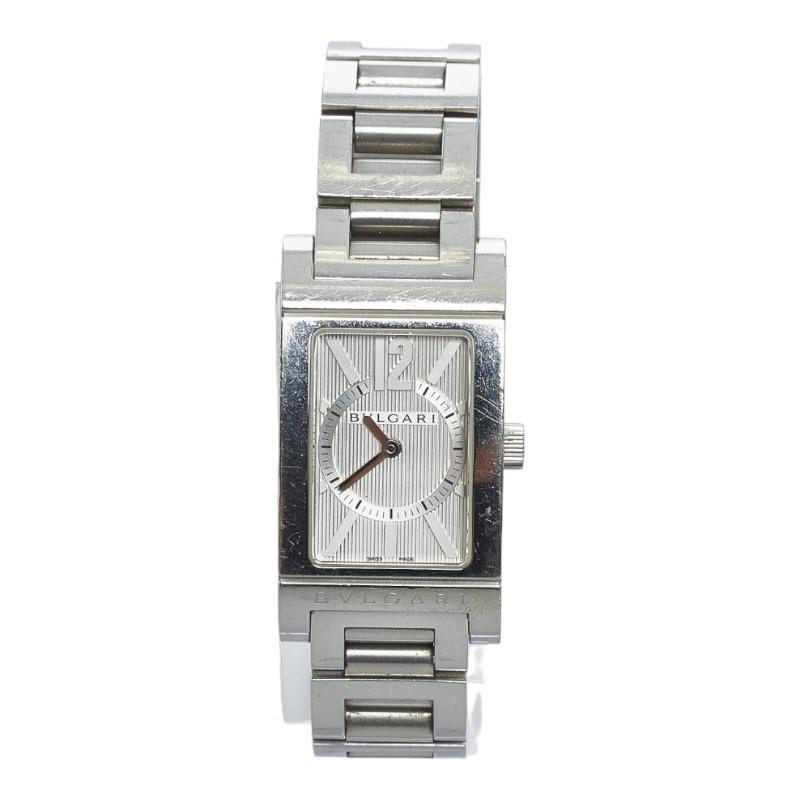 ブルガリ レッタンロゴ 腕時計 RT39S クオーツ ホワイト文字盤