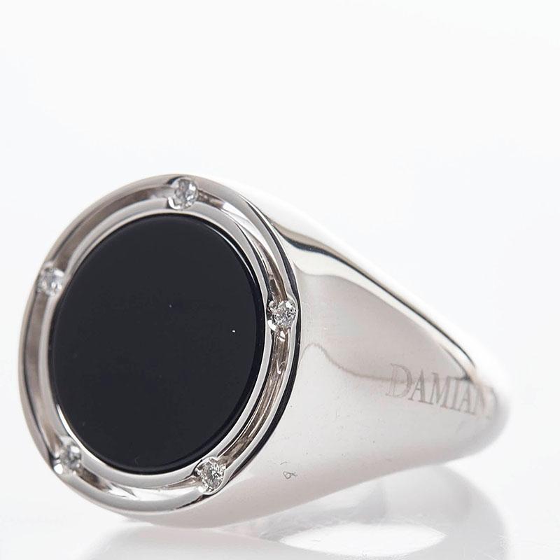 DAMIANI ダミアーニ K18WG ホワイトゴールド オニキス Dサイド DAMIANI ダミアーニ K18WG ホワイトゴールド オニキス Dサイド