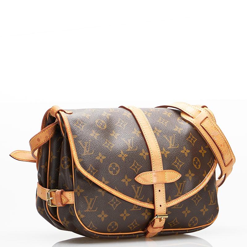 LOUIS VUITTON ハンドバッグ モノグラム ソミュール30 ブラウン ルイヴィトンソミュール 30 14145 ブラウン レディース