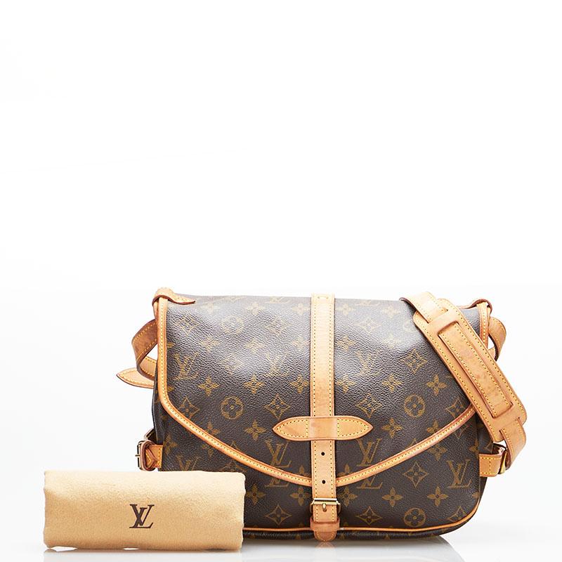 LOUIS VUITTON ルイ ヴィトン モノグラム ソミュール30 斜め掛け