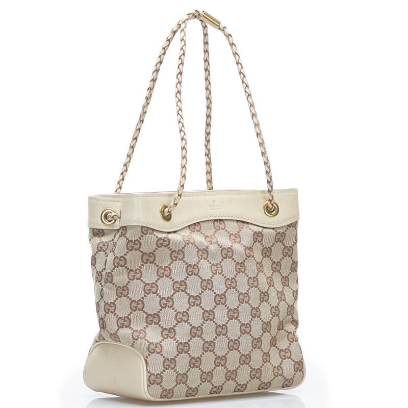 GUCCI（グッチ） GGキャンバス ハンドバッグ 109143 ブラウン