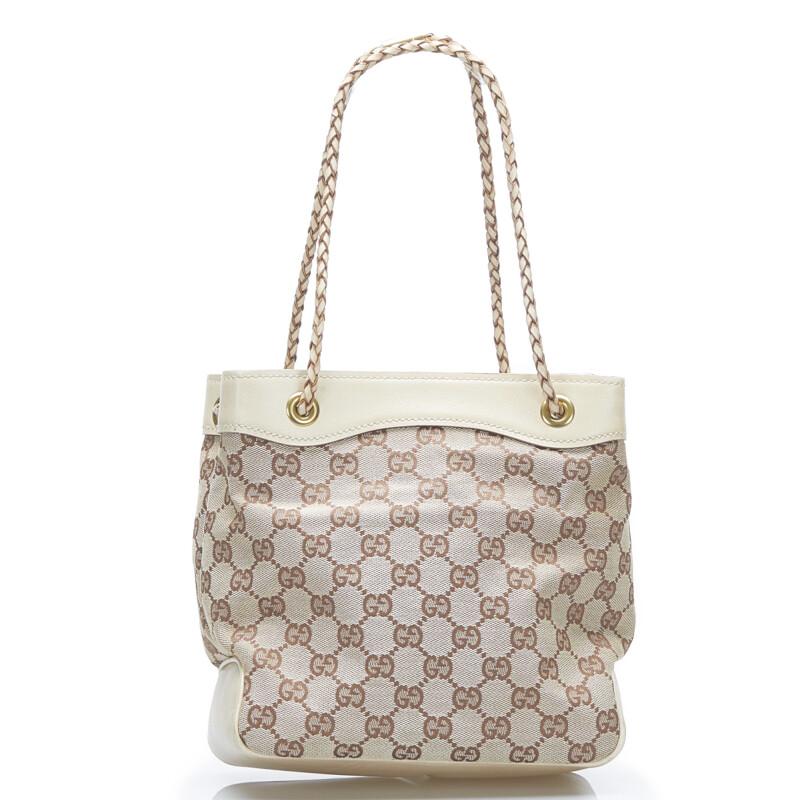 GUCCI（グッチ） GGキャンバス ハンドバッグ 109143 ブラウン