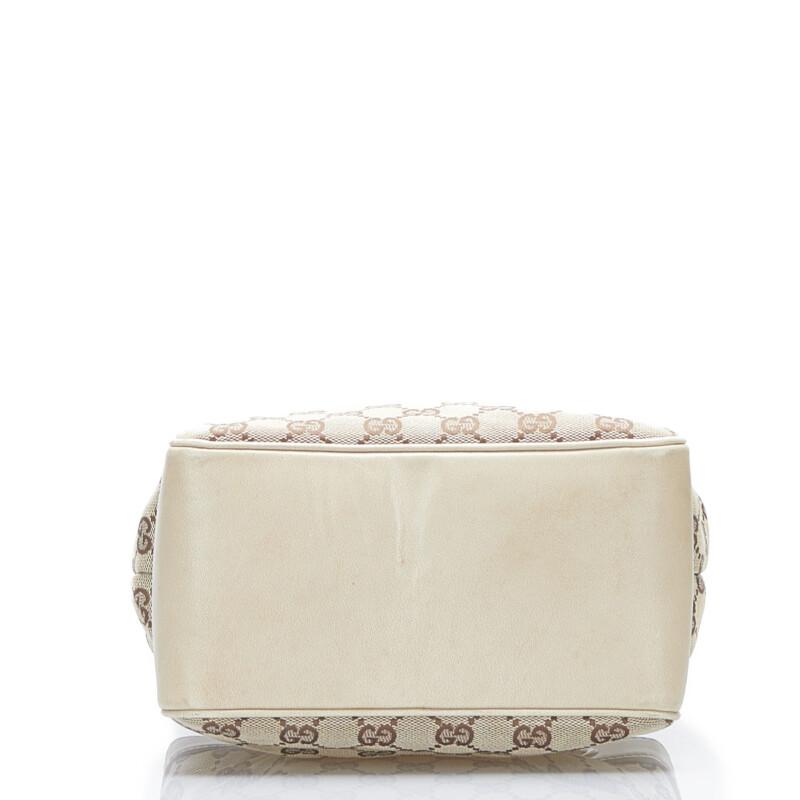 GUCCI GGキャンバス レザーハンドル トートバッグ 銀座購入 正規品 GUCCI（グッチ） GGキャンバス ハンドバッグ 109143 ブラウン