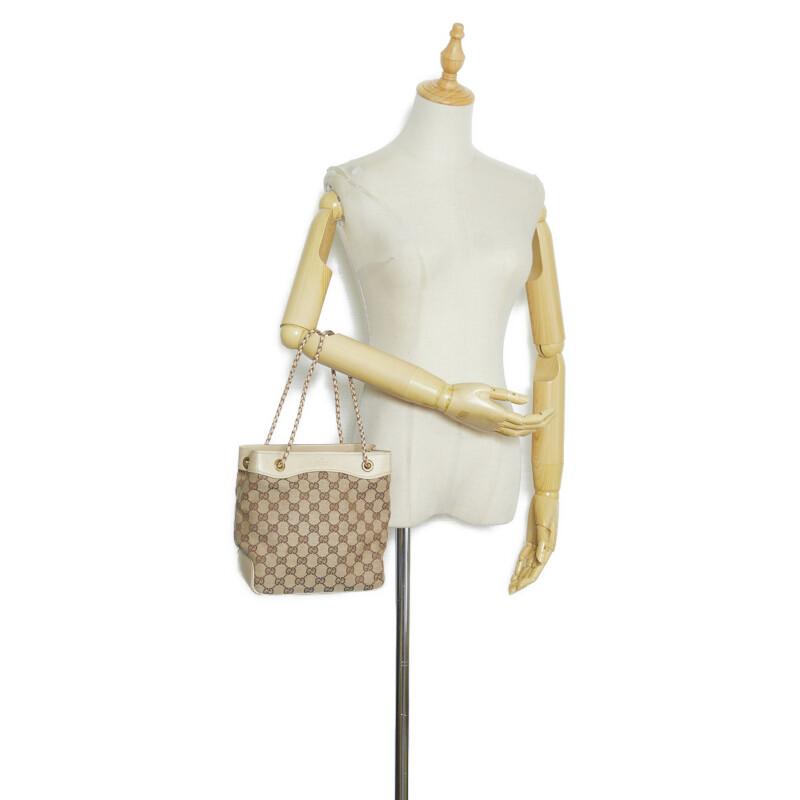 GUCCI（グッチ） GGキャンバス ハンドバッグ 109143 ブラウン