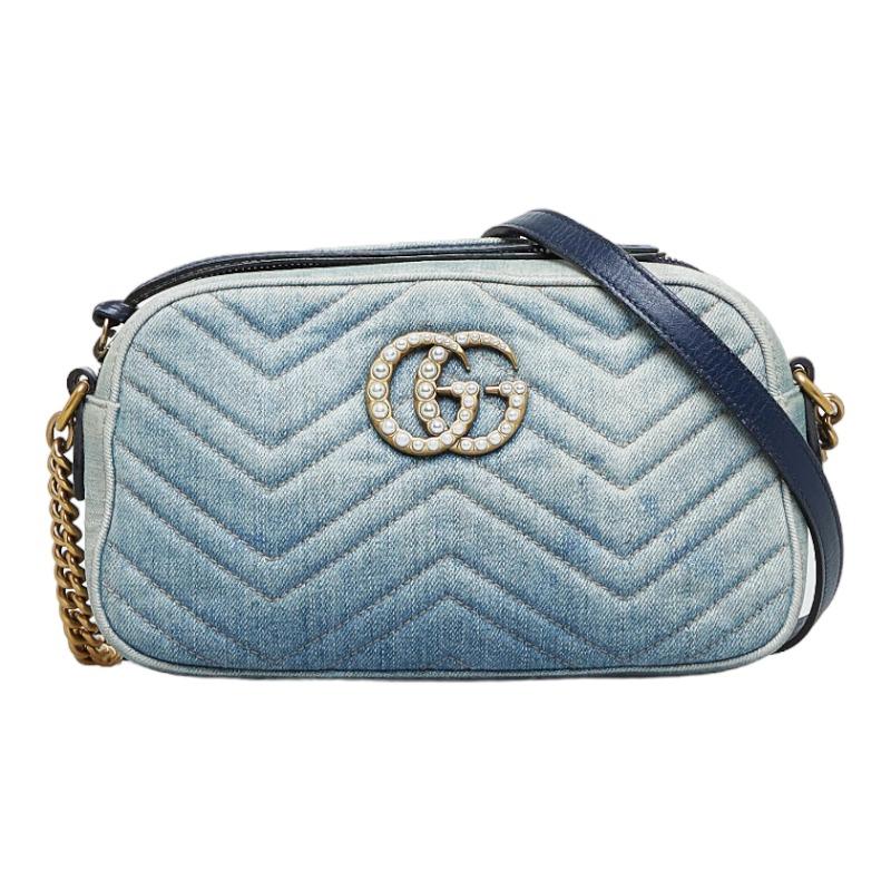 GUCCI（グッチ） GGマーモント キルティング 斜め掛け ショルダー