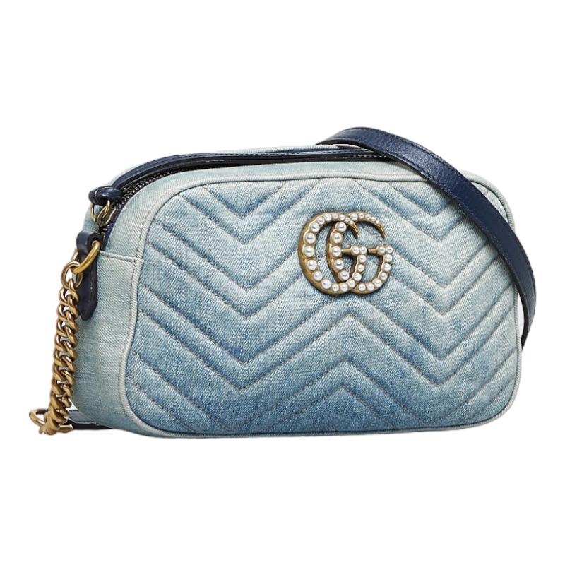 GUCCI（グッチ） GGマーモント キルティング 斜め掛け ショルダー 