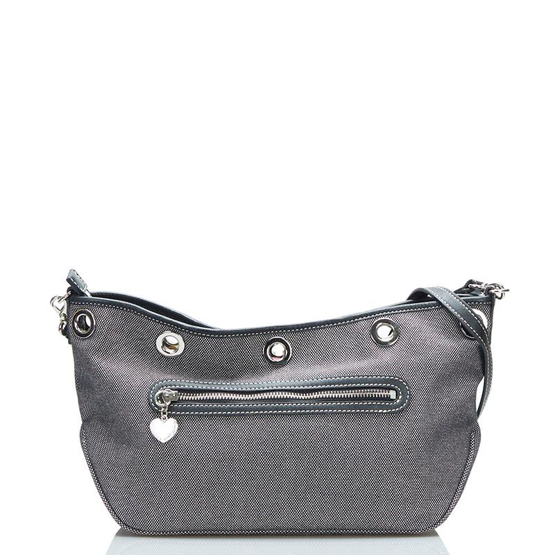 バーバリーブルーレーベルショルダーバッグ斜め掛キャンバス レザー