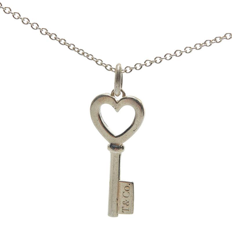Tiffany & Co. ハートキー ネックレス SV925 箱付き TIFFANY&Co.（ティファニー） ハート キー ネックレス SV925 シルバー