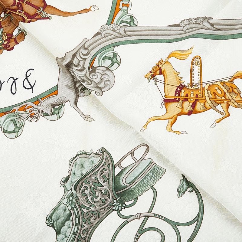 HERMES（エルメス） カレ90 Plumes et Grelots 羽飾りと鈴 スカーフ