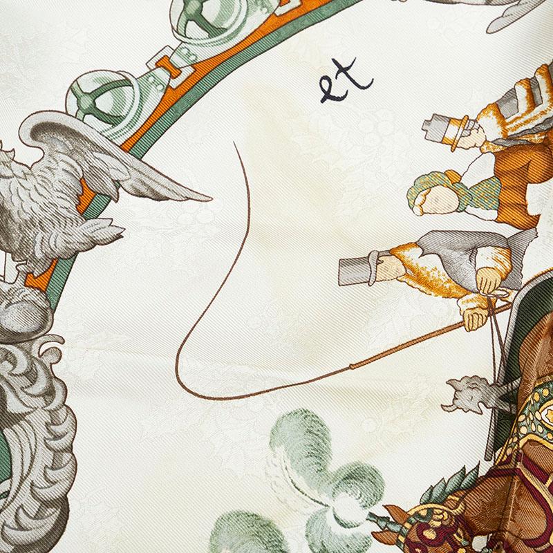 HERMES（エルメス） カレ90 Plumes et Grelots 羽飾りと鈴 スカーフ