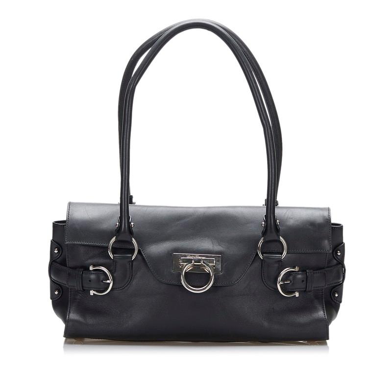 美品 4862 Salvatore Ferragamo フェラガモハンドバッグ FERRAGAMO フェラガモ ハンドバッグ 2WAY STUDIO SOFT SMALL