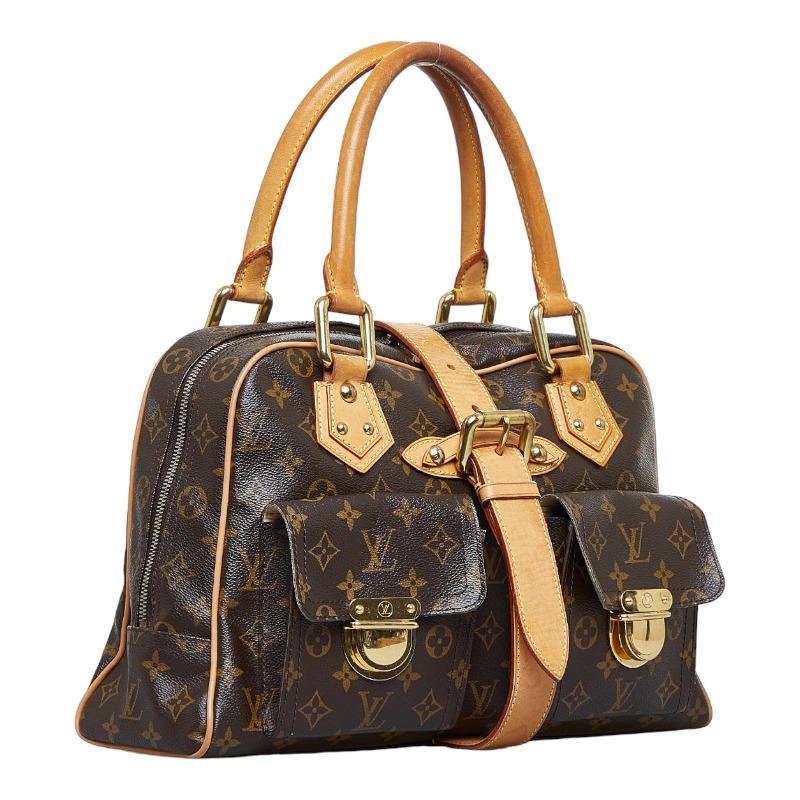 Louis Vuitton マンハッタン GM モノグラム ボストン ブラウン