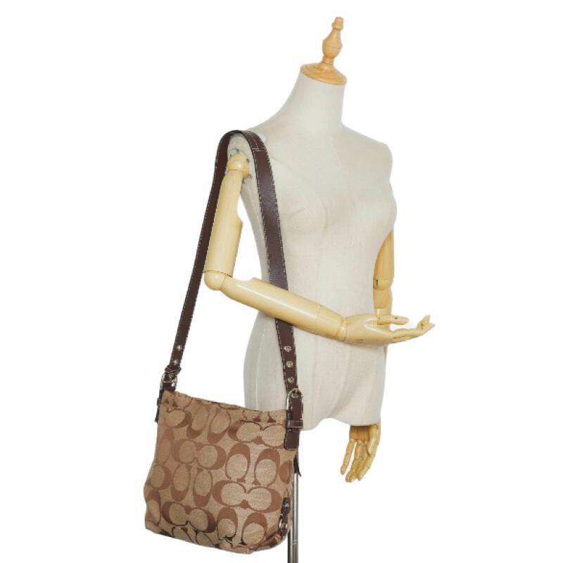 COACH コーチ ショルダーバッグ クロスボディF15067キャンバス×レザー COACH コーチ 斜め掛け ショルダーバッグ F15067 ブラウン