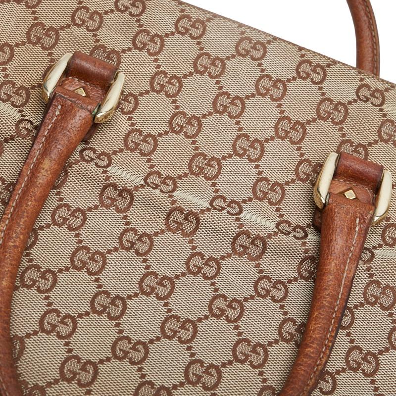 GUCCI（グッチ） GGキャンバス ハンドバッグ 120895 ベージュ ブラウン