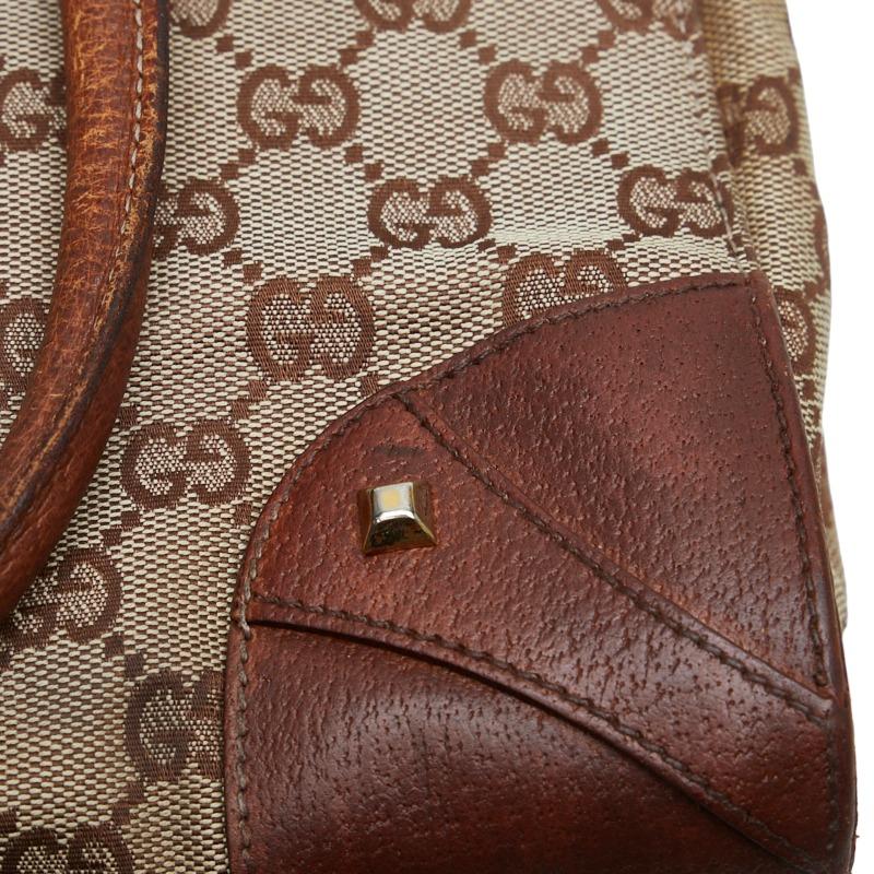 GUCCI（グッチ） GGキャンバス ハンドバッグ 120895 ベージュ ブラウン