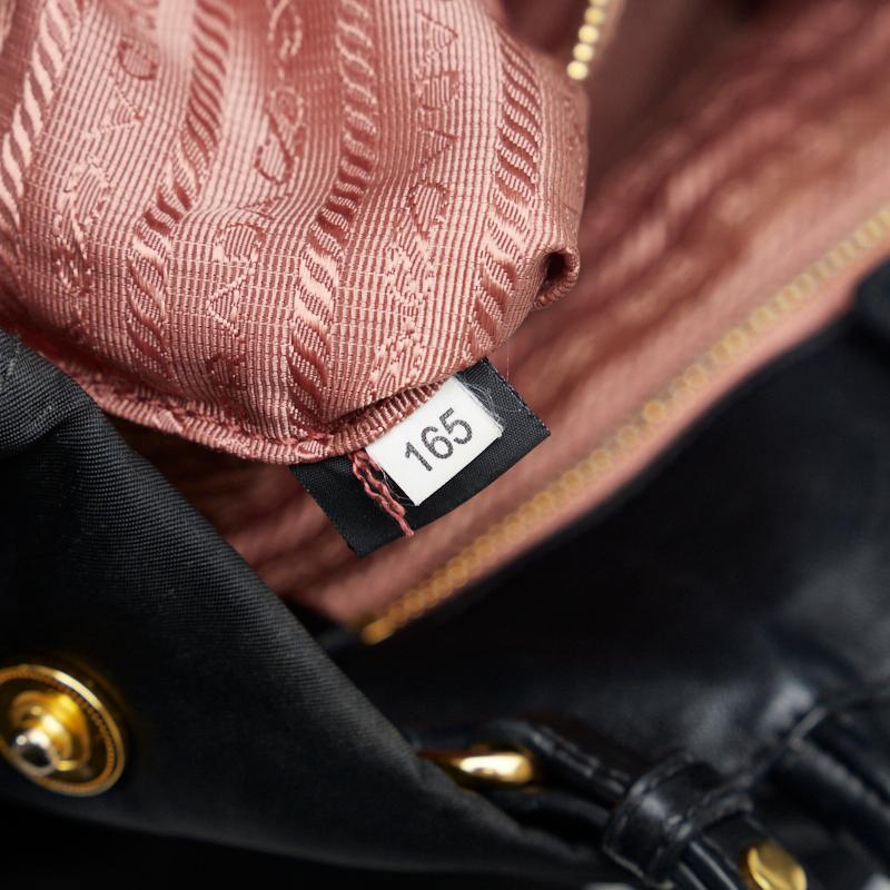 PRADA（プラダ） ナッパ フィオッコ リボン ゴールド金具 ハンドバッグ 