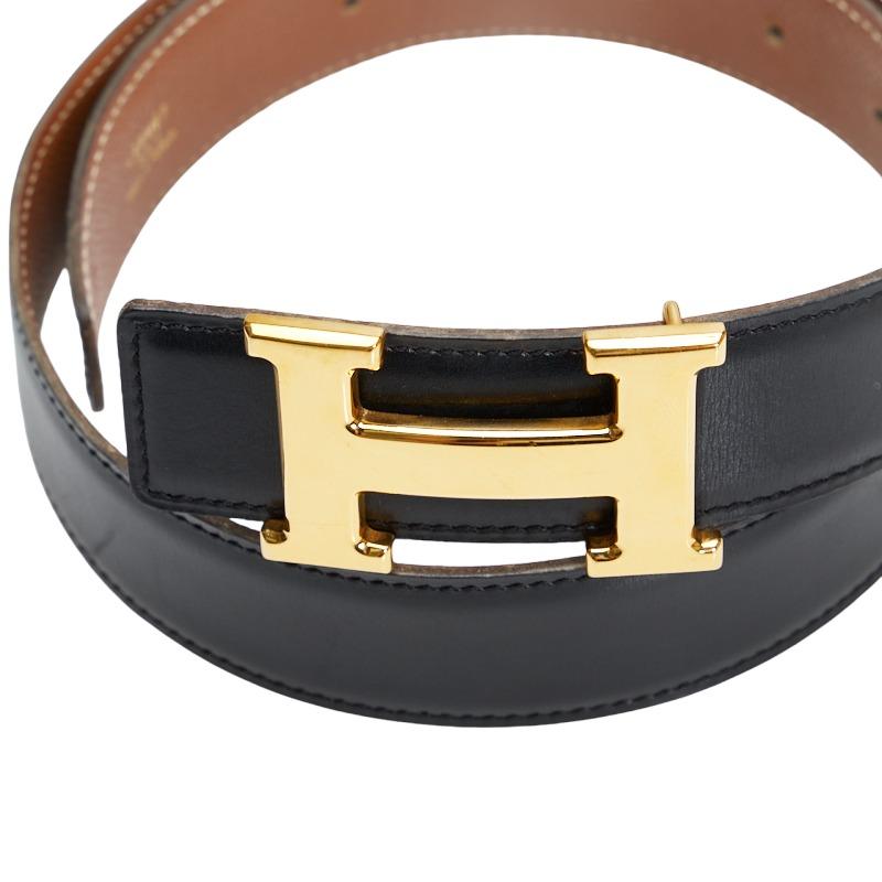 HERMES（エルメス） コンスタンス H リバーシブル ベルト ブラック