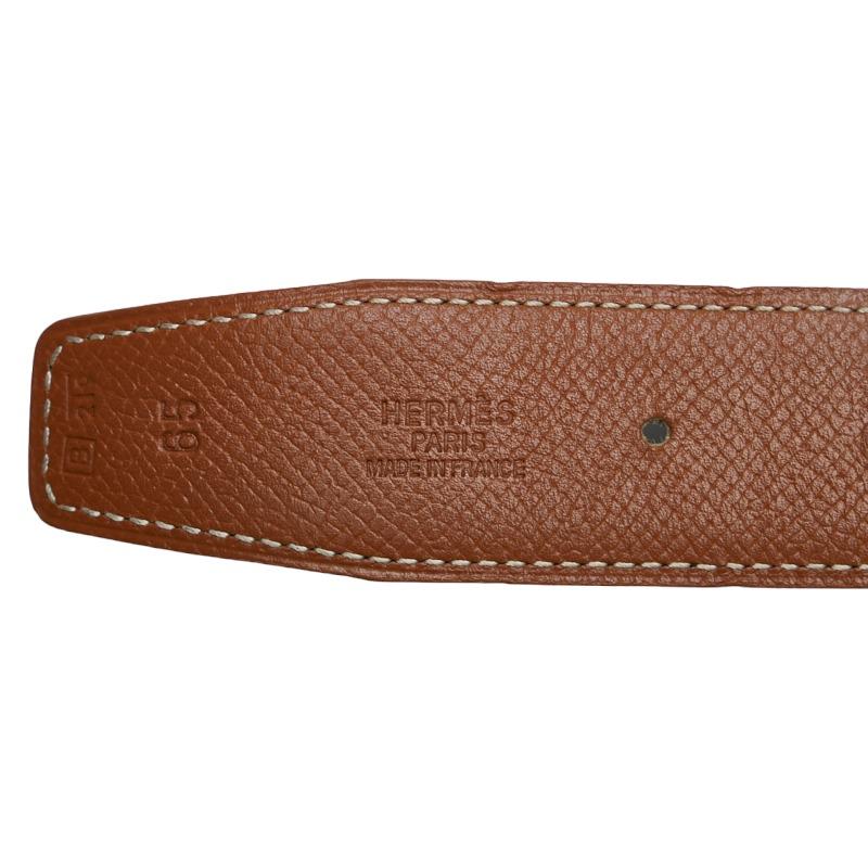 HERMES（エルメス） コンスタンス H リバーシブル ベルト ブラウン