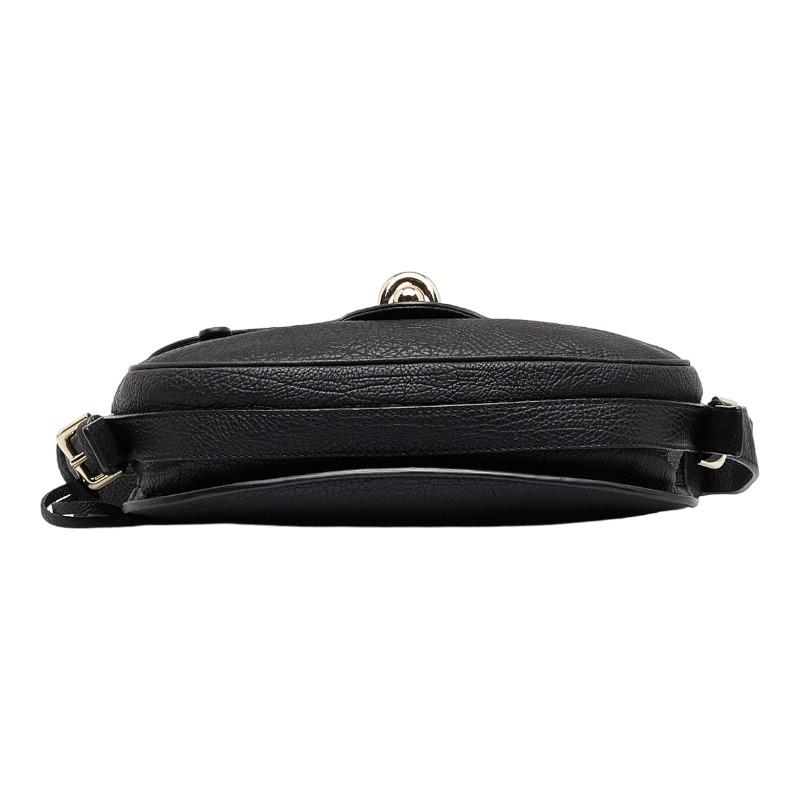 バレンシアガ BALENCIAGA タック ショルダーバッグ バッグ レザー レディース ブラック系 637881 【中古】 BALENCIAGA（バレンシアガ） チューブ 斜め掛け ショルダーバッグ