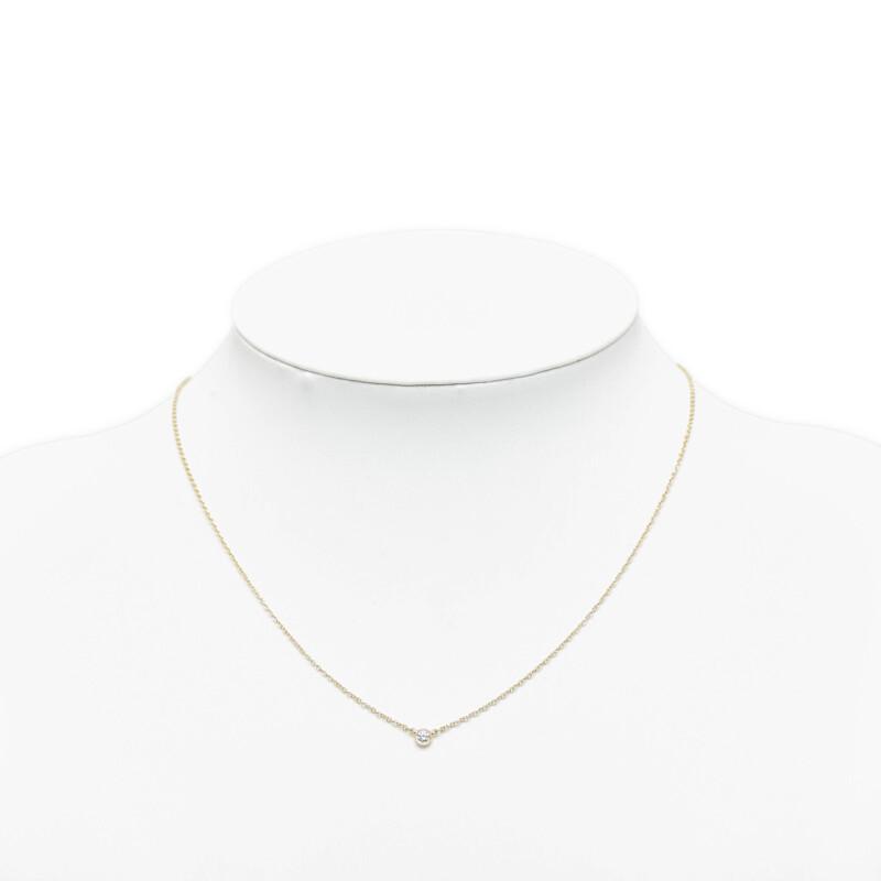 TIFFANY&Co.（ティファニー） バイザヤード 1Pダイヤ ネックレス K18YG