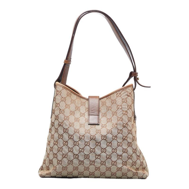 極美品 GUCCI グッチ GGキャンバス ジャッキー ハンドバッグ ベージュ GUCCI（グッチ） GGキャンバス ニュージャッキー ハンドバッグ