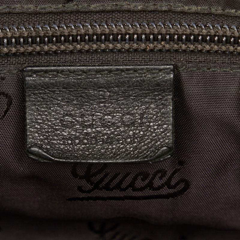 GUCCI グッチ ロゴ プレート ステッチ ハンドバッグ トートバッグ 