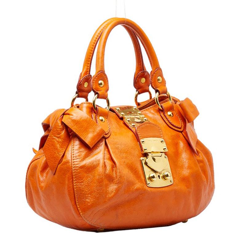 miu ミュウミュウ リボン ハンドバッグ ショルダーバッグ 2WAY 