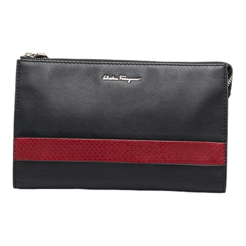 未使用品　サルバトーレ　フェラガモ　クラッチバック クラッチバッグ - メンズ | Ferragamo