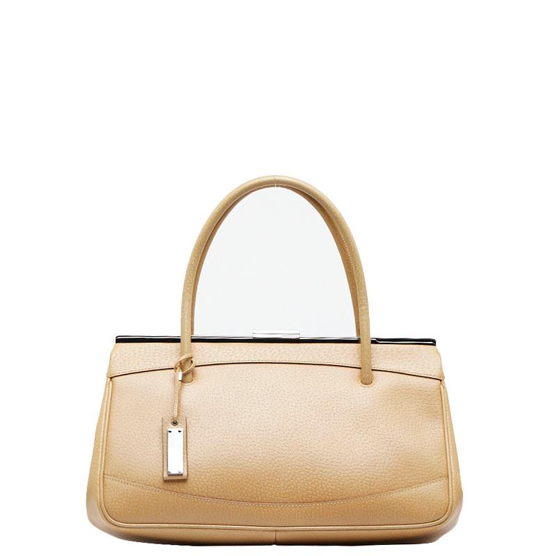 GUCCI（グッチ） ロゴチャーム シルバー金具 ハンドバッグ 92726