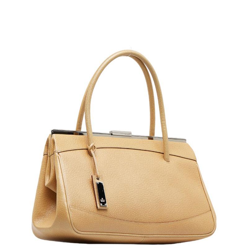 GUCCI（グッチ） ロゴチャーム シルバー金具 ハンドバッグ 92726