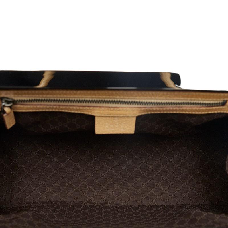 GUCCI グッチ ロゴチャーム シルバー金具 ハンドバッグ 92726 ベージュ