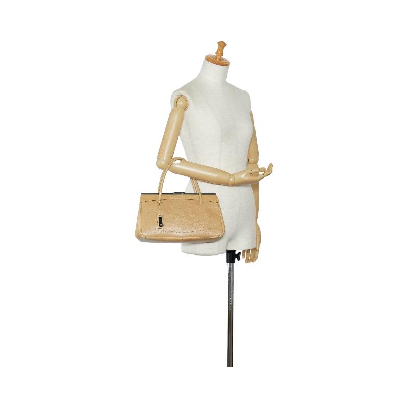 GUCCI（グッチ） ロゴチャーム シルバー金具 ハンドバッグ 92726
