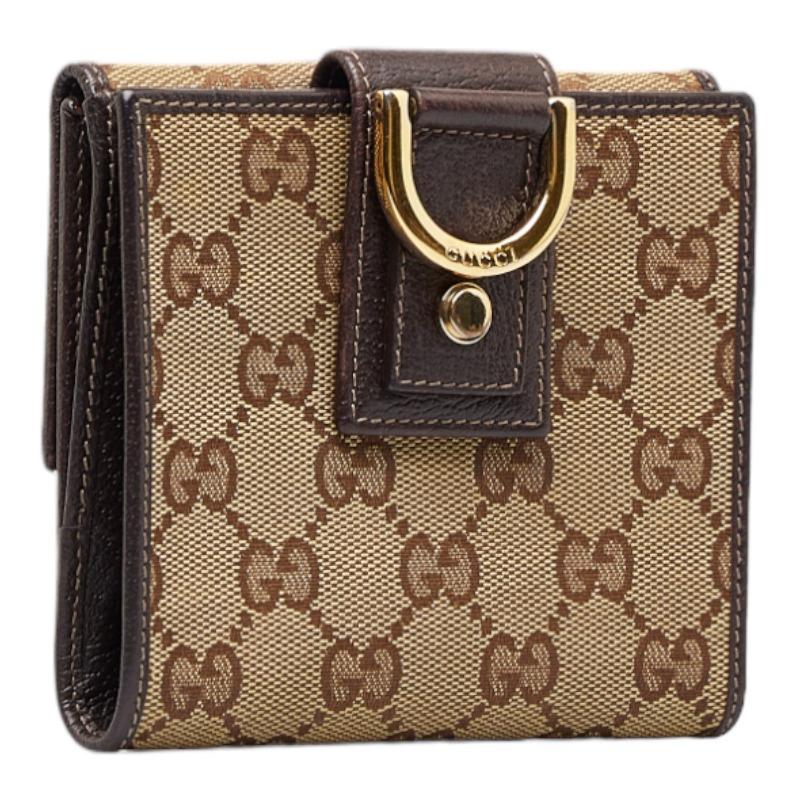 GUCCI（グッチ） GGキャンバス アビー 二つ折り財布 141411 ベージュ