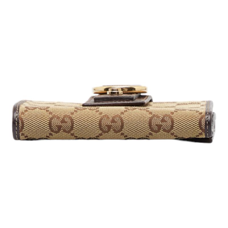 GUCCI（グッチ） GGキャンバス アビー 二つ折り財布 141411 ベージュ