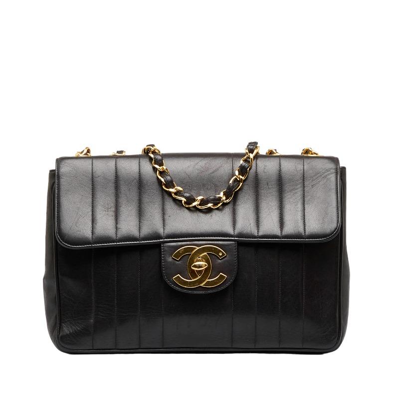 CHANEL シャネル デカマトラッセ シングルフラップ ゴールド金具