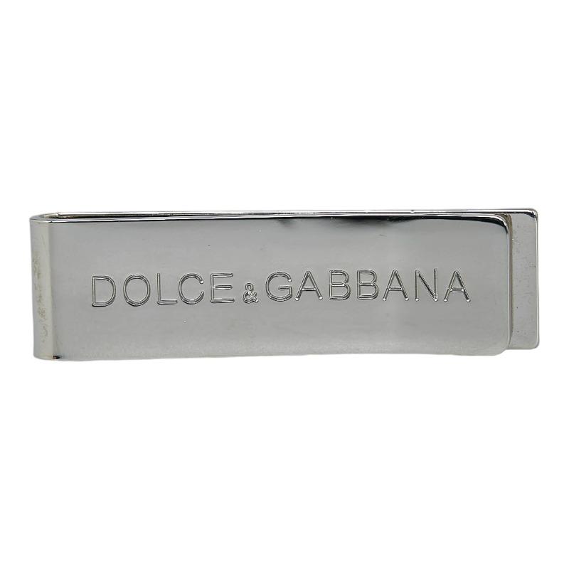 【新品・未使用】DOLCE&GABBANAマネークリップ ロゴ シルバー　小物 DOLCE&GABBANA ドルチェアンドガッバーナ マネークリップ